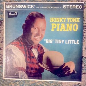 Big Little Honky Tonk Piano Vinyl LP 1959 Lawerence Welk Rare VG+ VG+ Brunswick